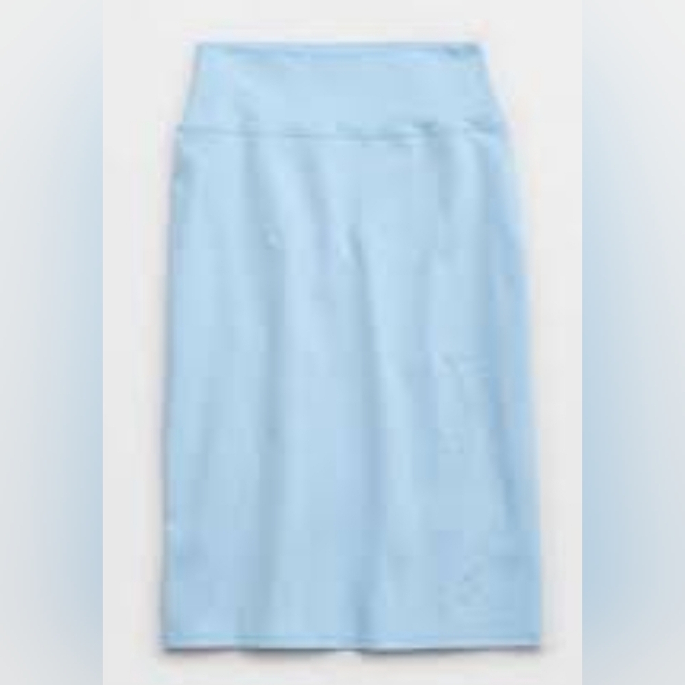 OFFLINE By Aerie The Hugger Midi Blue Pencil Skirt Knee-Length XL